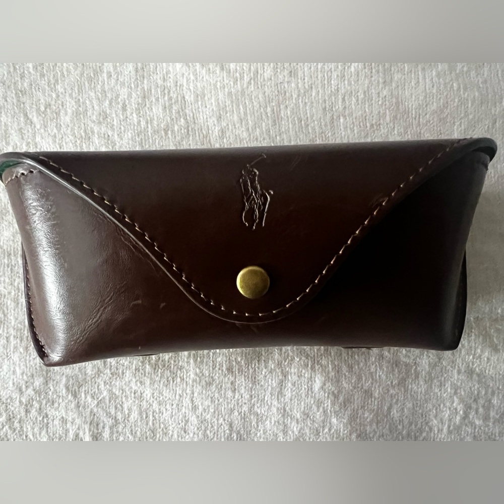 Vintage Brown Leather Polo Ralph Lauren Glasses 👓 case. - Picture 9 of 13